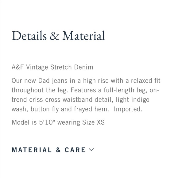 Abercrombie & Fitch High Rise Dad Jeans - Picture 8 of 14